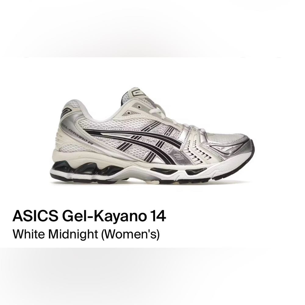 BRAND NEW ASICS GEL KAYANO 14 - White Midnight Size W 7